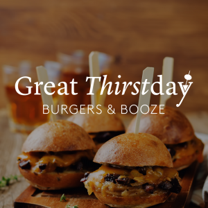 Great Thirstday: Burgers & Booze